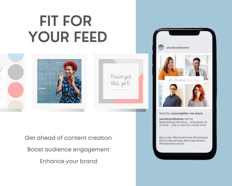 Small Business Branding Instagram Templates PDF Download/ How to Brand Your Business/ Instagram Style/ Facebook Post Marketing Set image 3