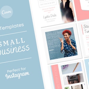 Small Business Branding Instagram Templates PDF Download/ How to Brand Your Business/ Instagram Style/ Facebook Post Marketing Set image 1