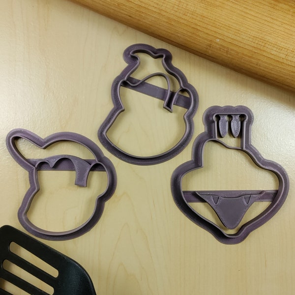 Donkey Kong Character Cookie Cutters - Donkey Kong, Diddy Kong, King K. Rool | 3D Printed