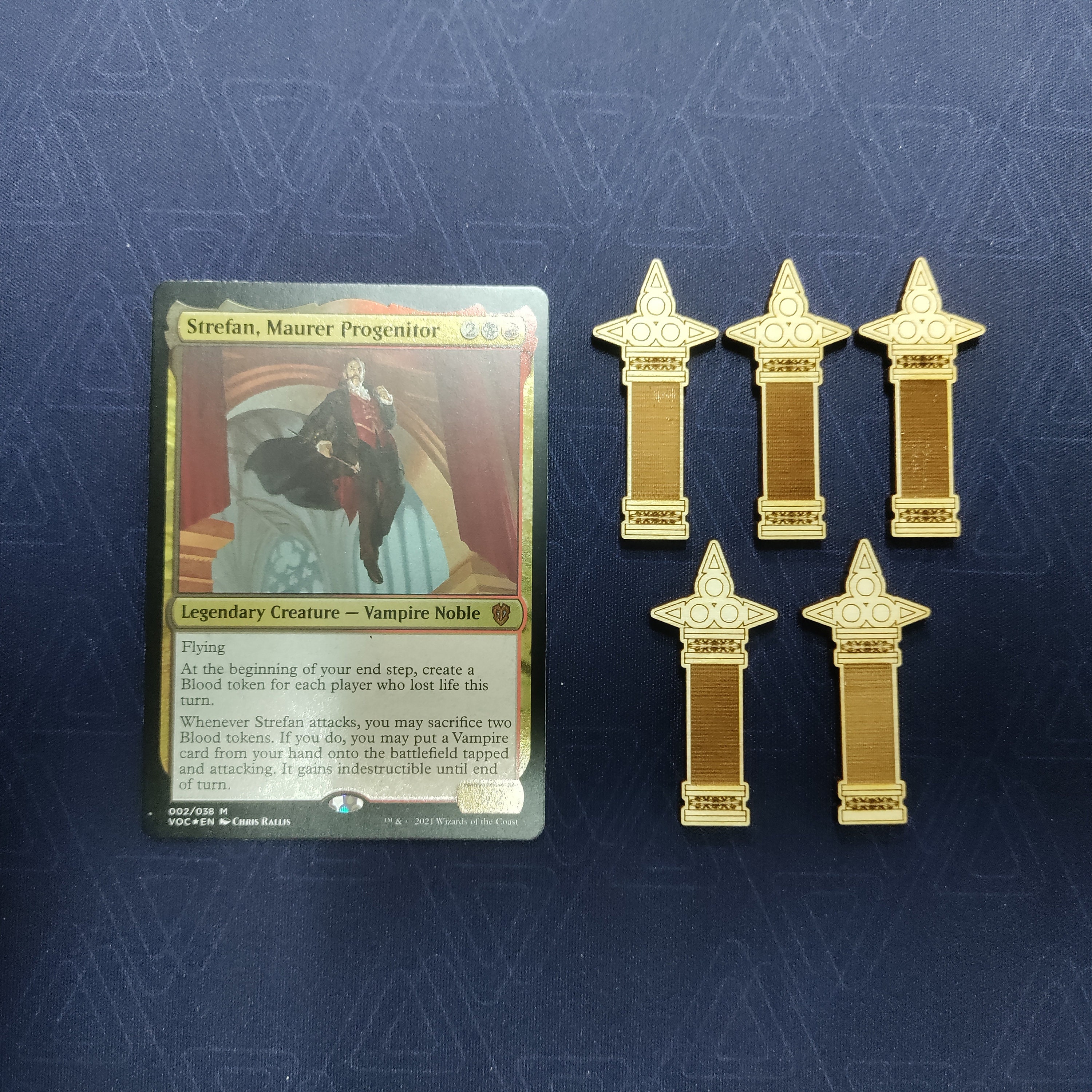 MTG Blood Tokens Magic the Gathering Innistrad Crimson Vow Etsy