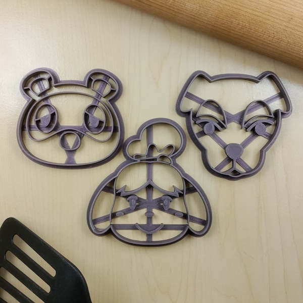 Animal Crossing Character Cookie Cutters - Isabelle, Tom Nook, KK Slider | 3D Printed