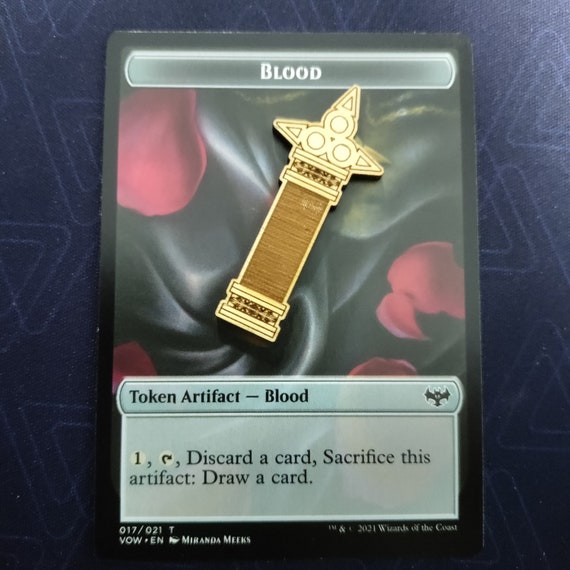 MTG Blood Tokens Magic the Gathering Innistrad Crimson Vow Etsy