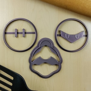 Kirby Character Cookie Cutters - Meta Knight, Kirby, King Dedede | 3D Printed