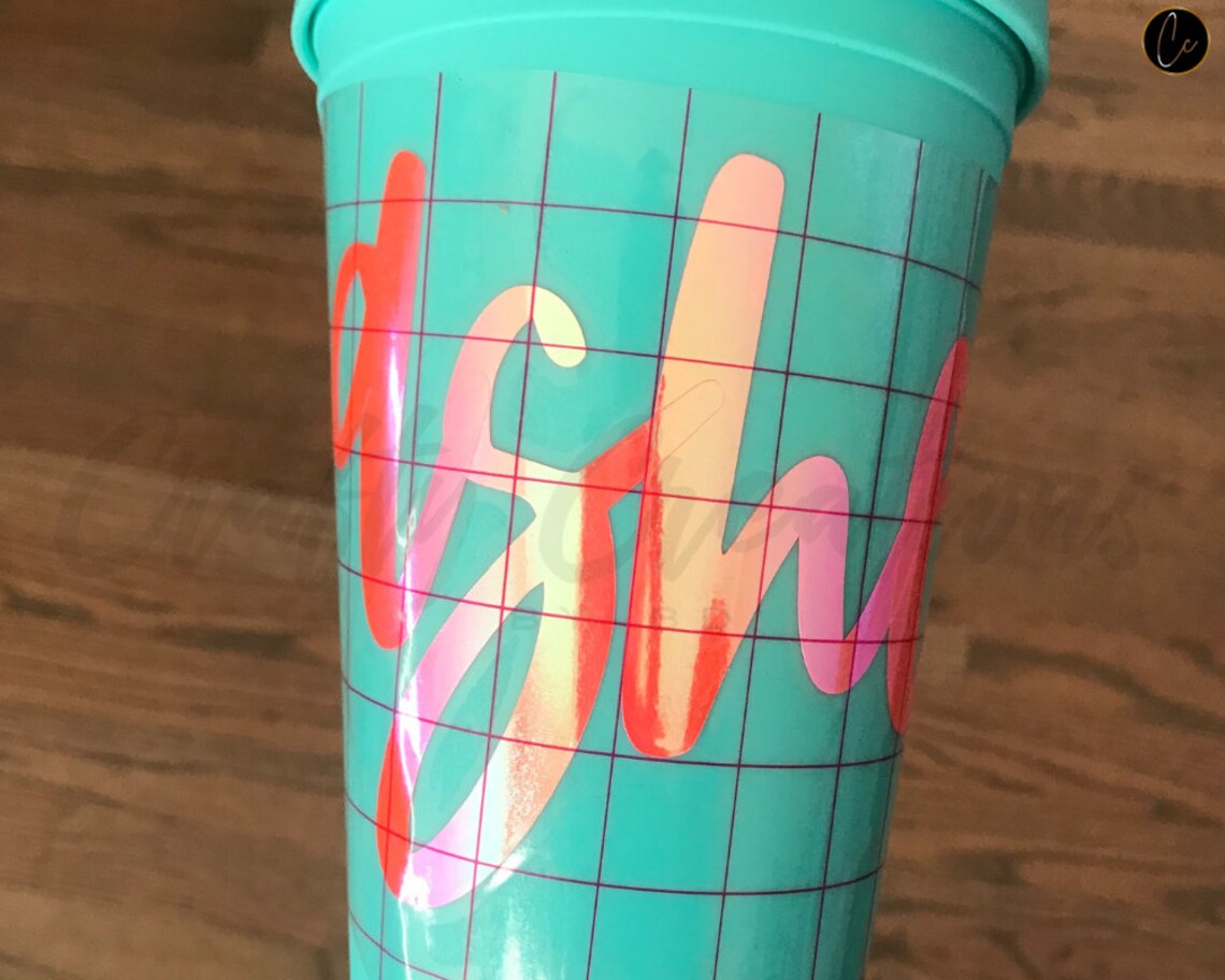 Holographic Custom Name Decals Vinyl Decal Iridescent Decal Etsy