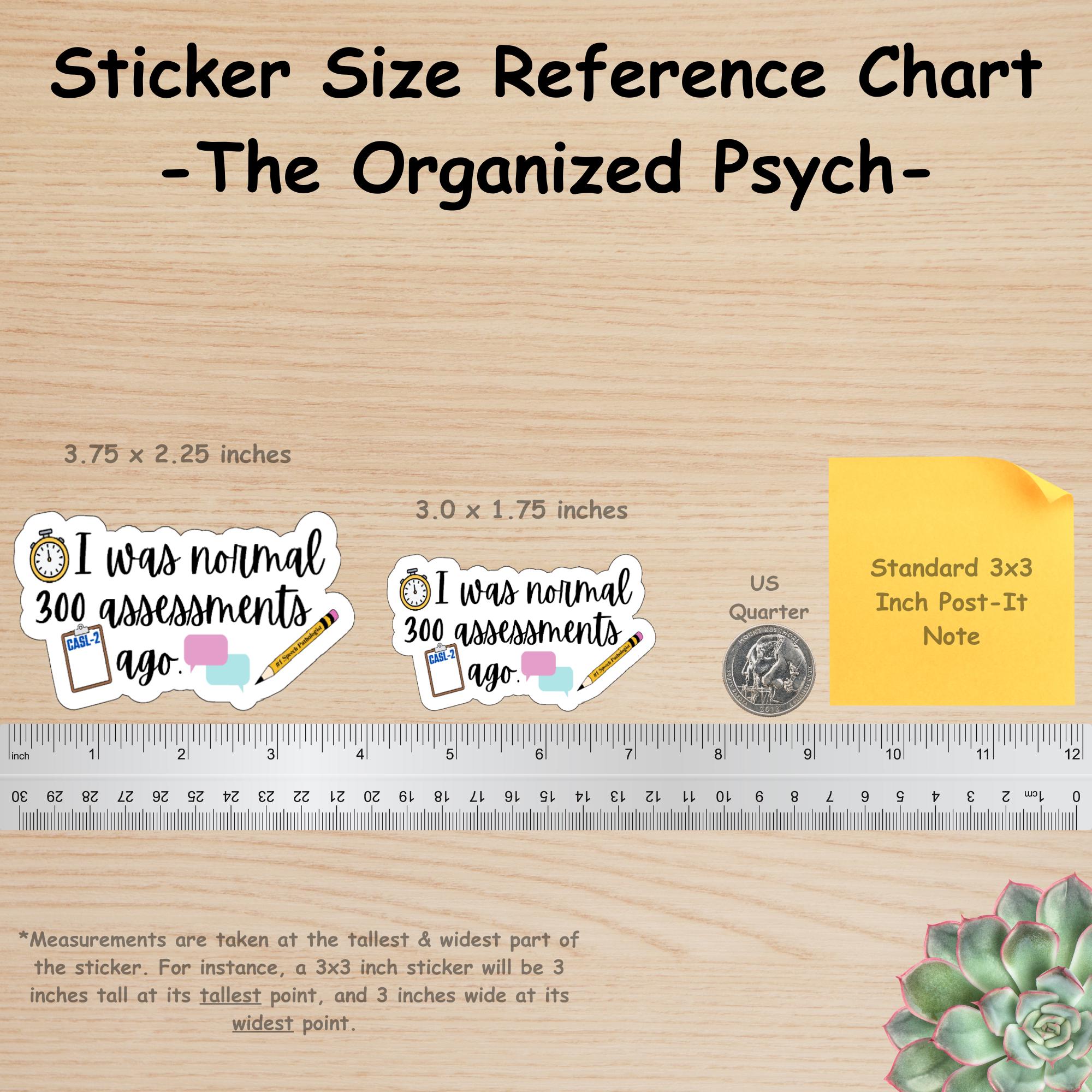 Slp Sticker Silly Funny SLP Sticker, I Was Normal 300 Assessments Ago Vinyl Decal, Speech ...