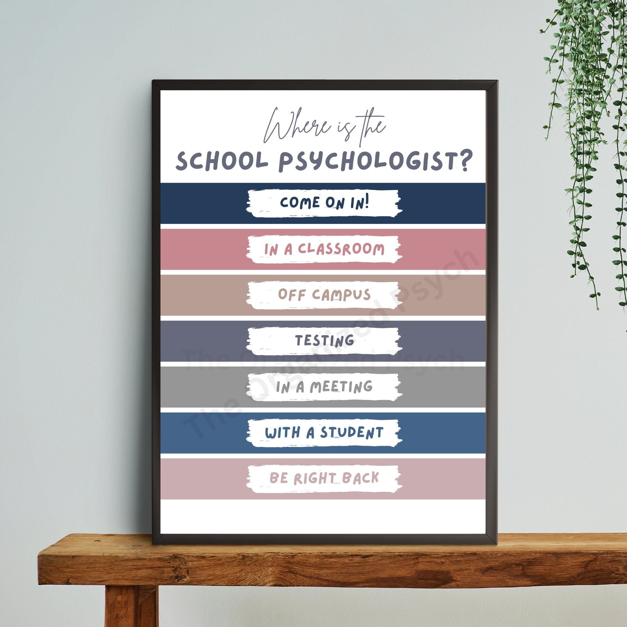 Where is the School Psychologist? Door Sign, School Psychologist Office ...