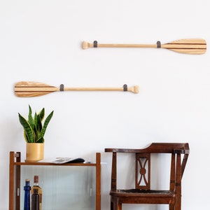 Decorative wood paddle, decorative wood oar, nautical decor, wall decor, wooden paddles, canoe wooden paddle, wall paddle decor, yaoi paddle