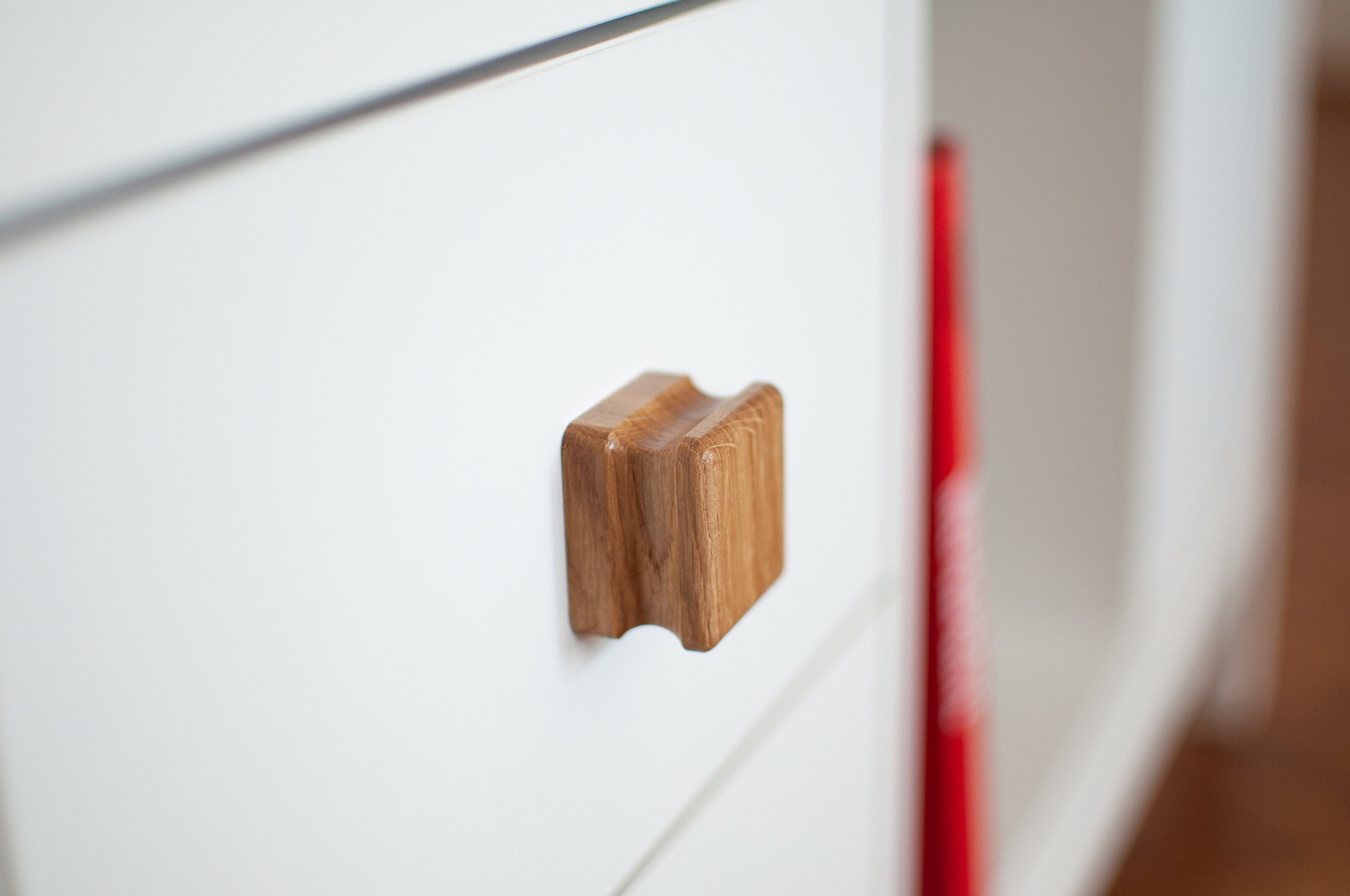 Square Wood Knobs, Square Drawer Wood Knobs, Solid Wood Knobs for ...