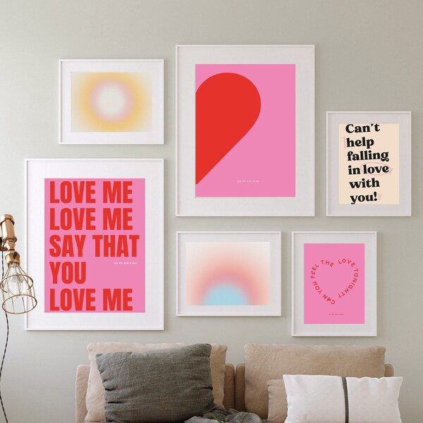 Preppy Framed Wall Art Etsy Canada