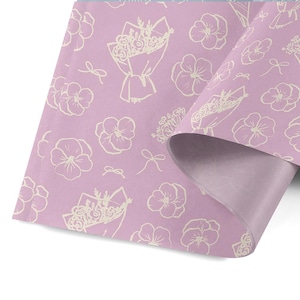 Easter Tissue Paper, Floral Party Gift Wrapping Paper, Flowers Tissue Paper, Tissue Paper Packaging,Small Business Packaging Pack