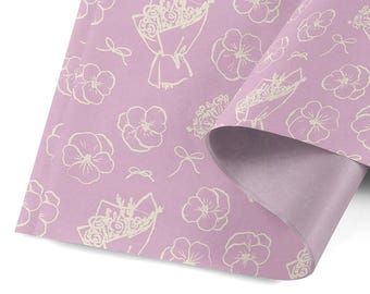 Easter Tissue Paper, Floral Party Gift Wrapping Paper, Flowers Tissue Paper, Tissue Paper Packaging,Small Business Packaging Pack