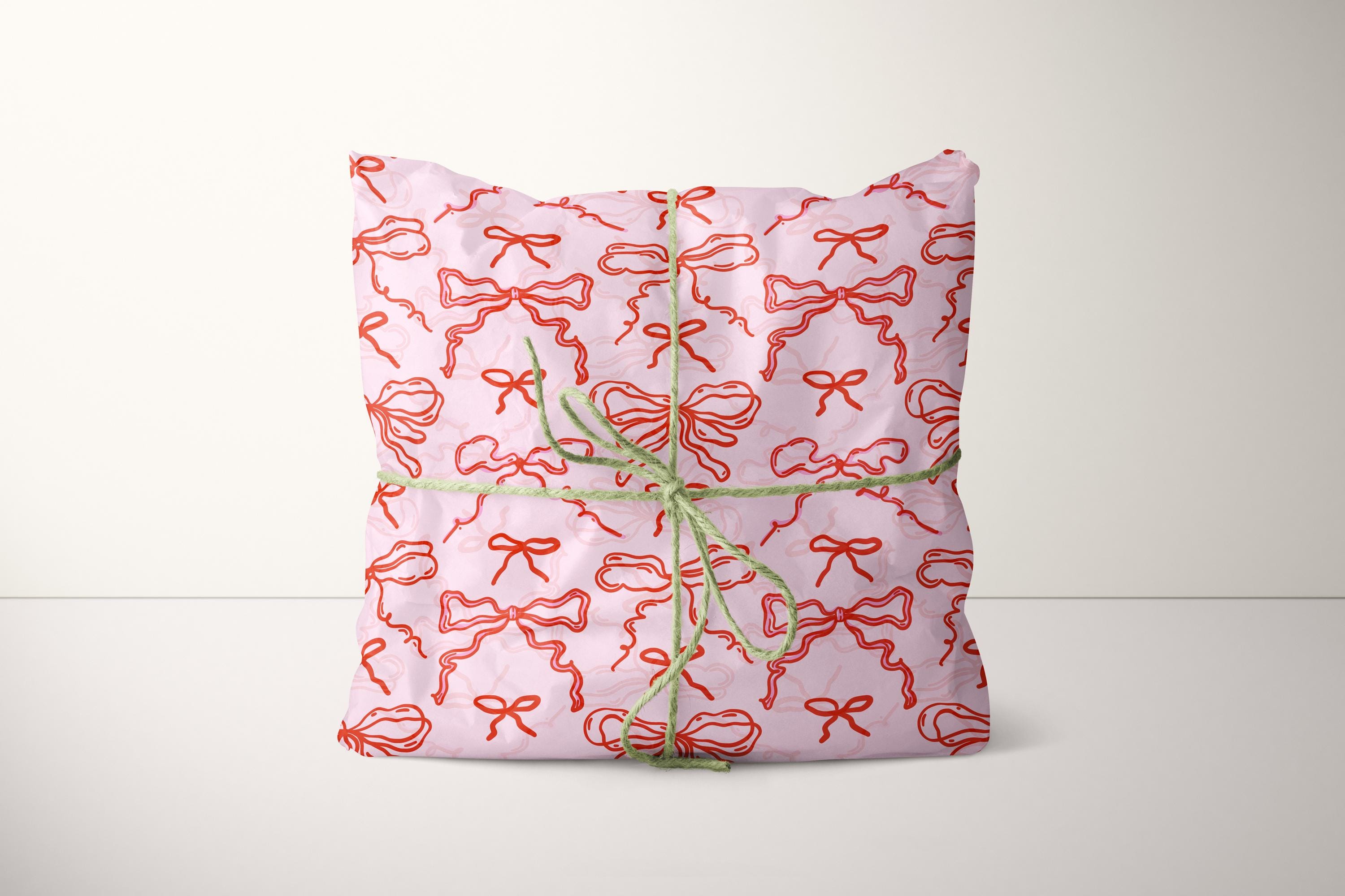 Pink Ribbon Tissue Pink Ribbons Tissue Paper, Bows Gift Wrapping Paper, Cute Tissue Paper ...