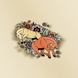 Bucking Horses Bumper Sticker Western Cowgirl Car Window Vinyl Decal 5&quot;