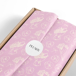 Easter Tissue Paper, Floral Party Gift Wrapping Paper, Flowers Tissue Paper, Tissue Paper Packaging,Small Business Packaging Pack