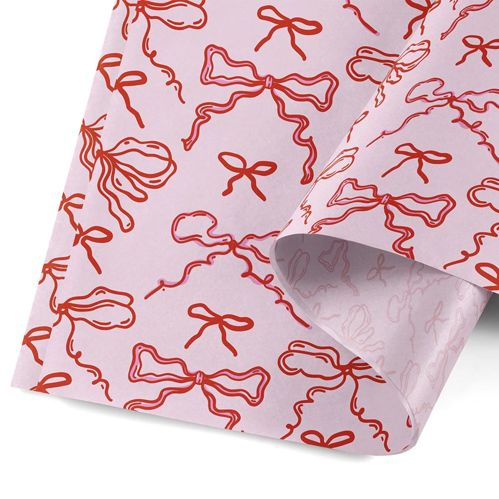 Pink Ribbon Tissue Pink Ribbons Tissue Paper, Bows Gift Wrapping Paper, Cute Tissue Paper ...
