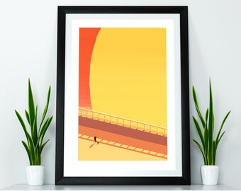 It's Hot Out - Illustrated Sun poster