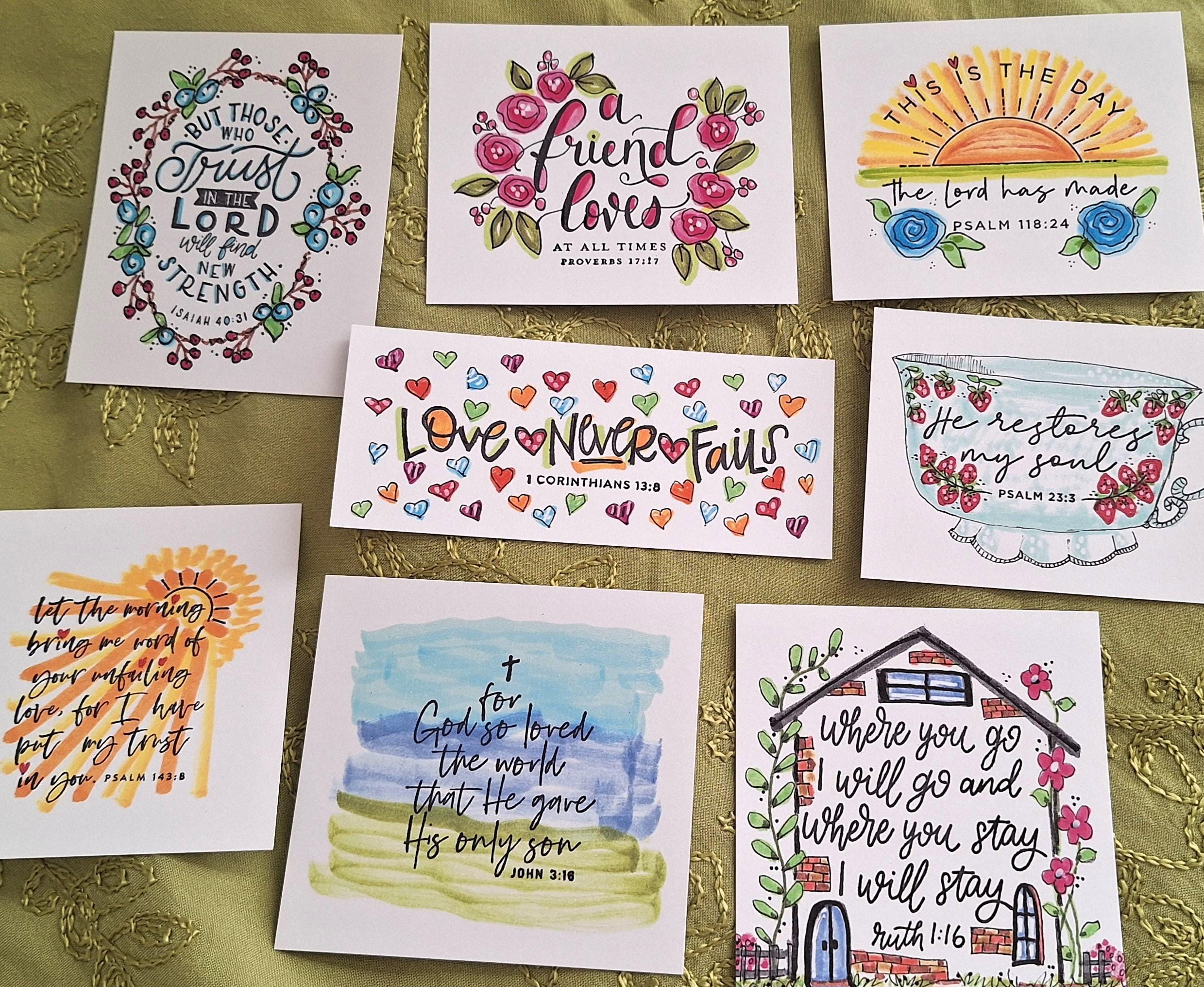 Scripture Card Set Another NEW 17 Set of Scripture Card Inserts, Same Scriptures New ...