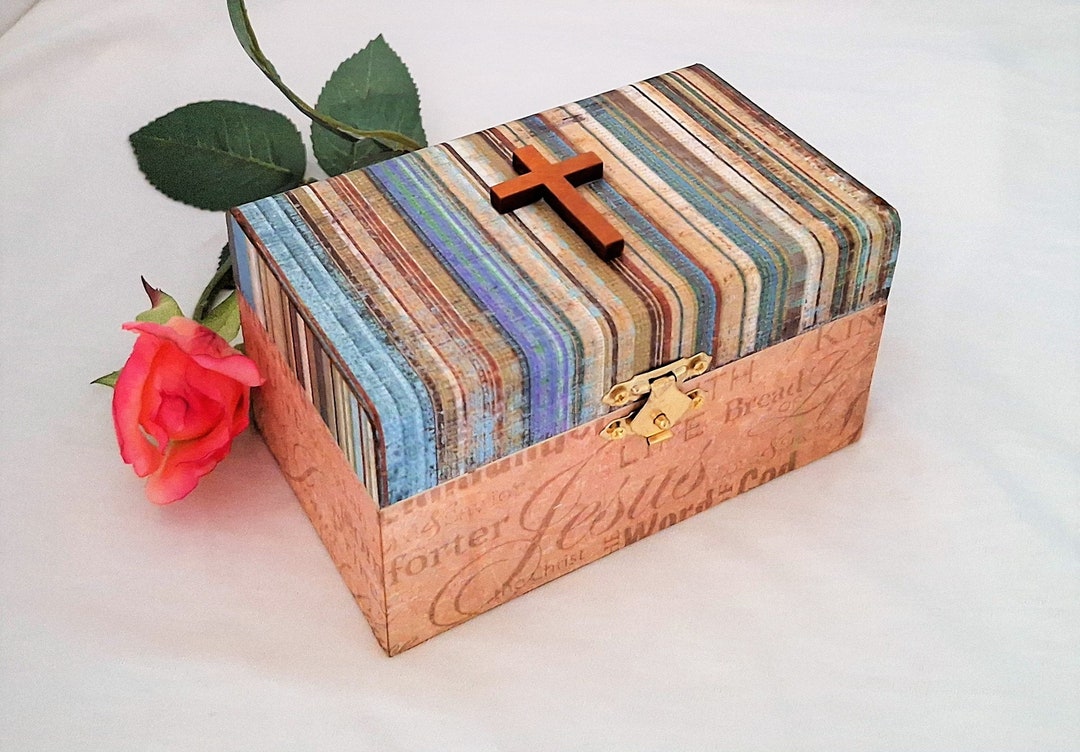 31 Love Notes From God, Prayer Box, Scriptures, Keepsake Box, MALE or ...