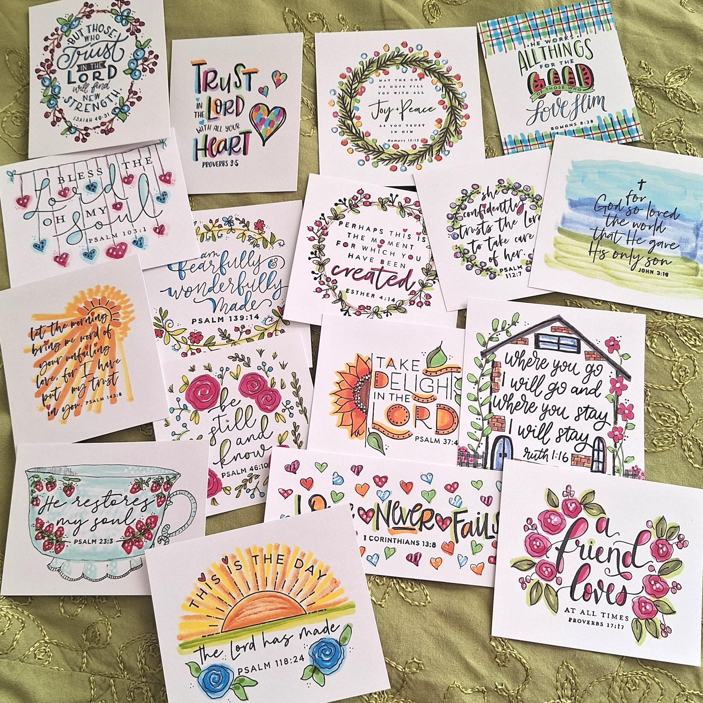Scripture Card Set Another NEW 17 Set of Scripture Card Inserts, Same Scriptures New ...