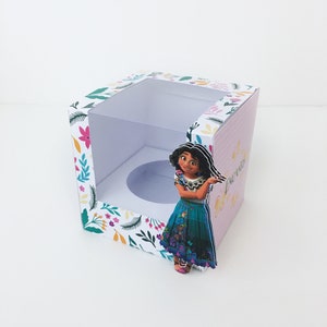 Archivo de corte Caja para cupcake, cupcake Box , Favor box - Box Template -Silhouette & Cricut cutting file - STUDIO - SVG