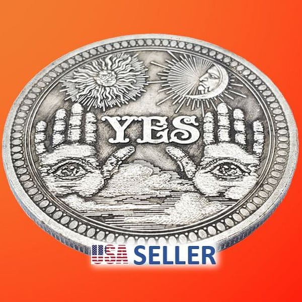 HOBO NICKEL Hobo Coin Ouija Yes No Coin Collectible Novelty Coin for Jewelry Making Challenge Decision Coin Morgan Silver Dollar