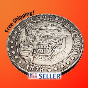 HOBO NICKEL Hobo Coin Killer Collectible Novelty Coin for Jewelry Making Challenge Decision Coin Morgan Silver Dollar