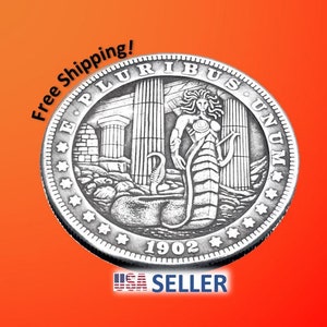 HOBO NICKEL Hobo Coin Medusa Collectible Novelty Coin for Jewelry Making Challenge Decision Coin Morgan Silver Dollar