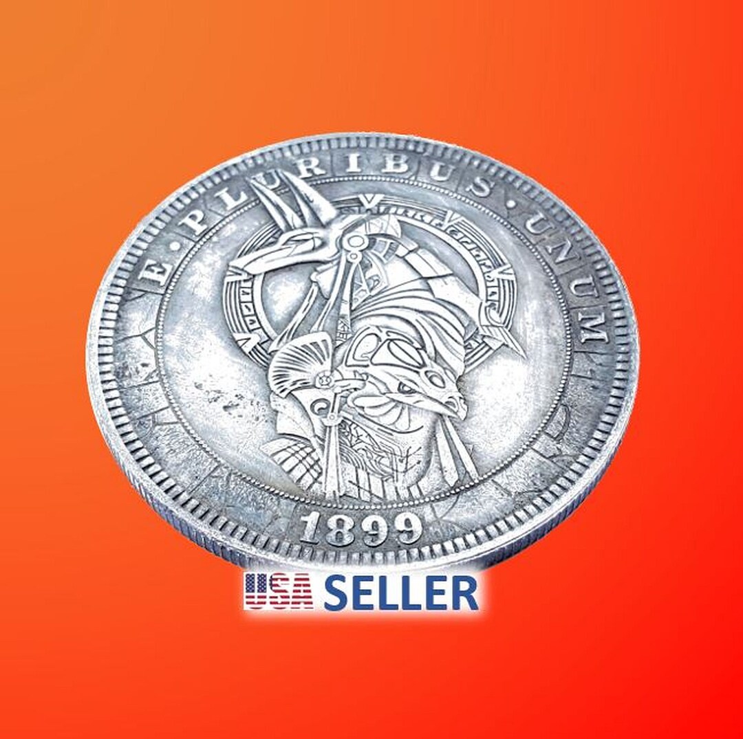 HOBO NICKEL Hobo Coin Anubis Egyptian God Coin Collectible Novelty Coin ...