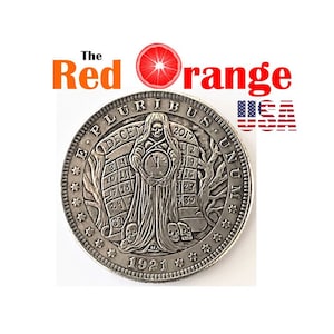 HOBO NICKEL Hobo Coin Grim Reaper Death Coin Dollar Collectible Novelty Coin for Jewelry Making Challenge Decision Coin Morgan Silver Dollar