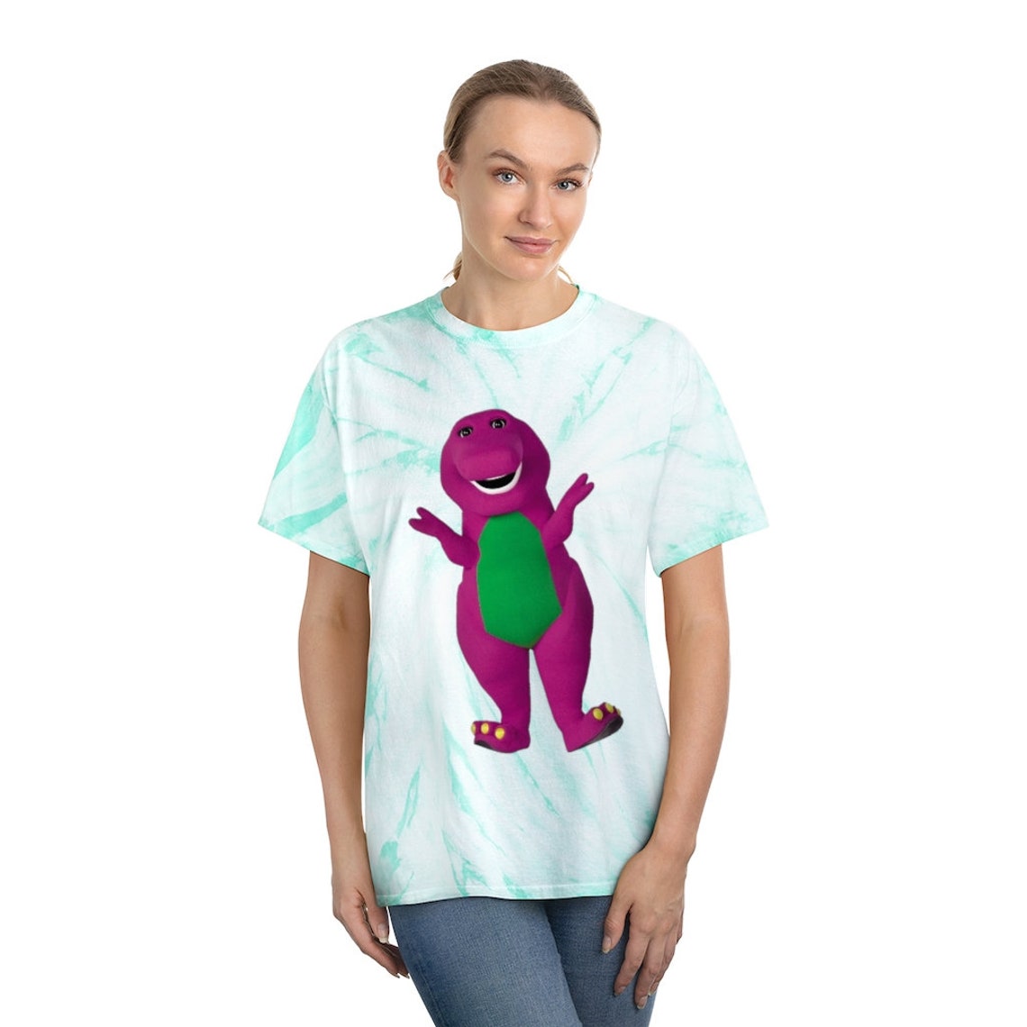 Barney Shirt 90s Pop Culture Barney the Dinosaur tie dye | Etsy