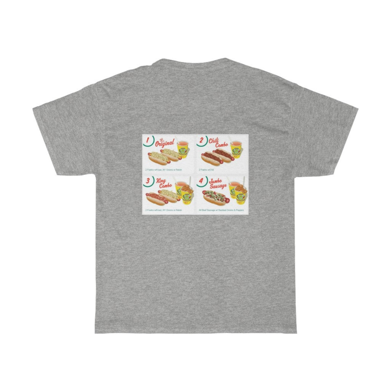 Papaya King Shirt NYC Papaya King Hot Dogs Menu on Back of Etsy