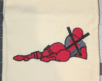 Deadpool Booty Embroidered Kitchen Towel