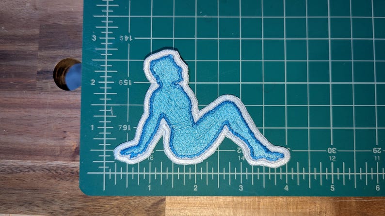 X-Men Mudflap Pose Iron On Patch Blue