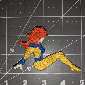 X-Men Mudflap Pose Iron On Patch Jean Grey