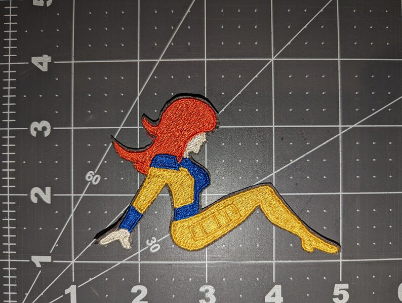 X-Men Mudflap Pose Iron On Patch Jean Grey
