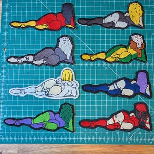Superheroes Booty Pose Iron On Patches