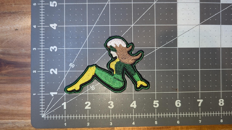 X-Men Mudflap Pose Iron On Patch Rogue Left Face