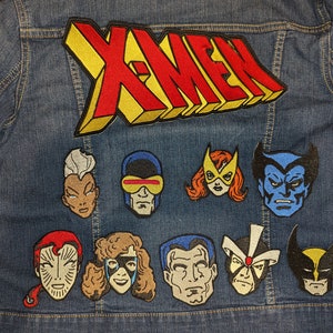 X-Men Face Iron On Patches