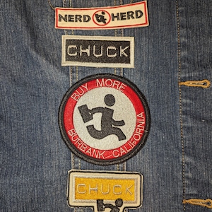 Chuck TV Show Iron On Patches