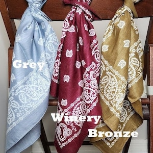 100% Super Soft Cotton Bandanas - 3 pack 14.98
