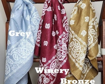 100% Super Soft Cotton Bandanas - 3 pack 14.98
