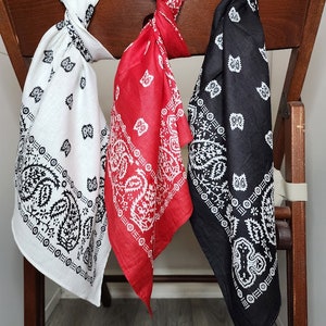 100% Super Soft Cotton Bandanas - 3 pack 14.98