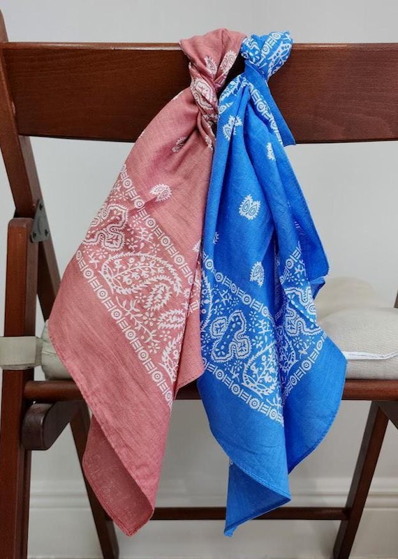 Cotton Bandana 2-pack – Soft Unisex Neckerchief, Head Wrap - Etsy
