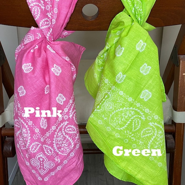 Bandanas en coton super doux - Lot de 2