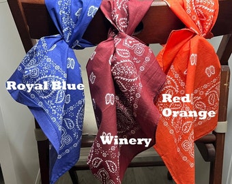 Bandanas 100% coton super doux - paquet de 3 12.99