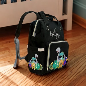 Dinosaur diaper bag backpack deals