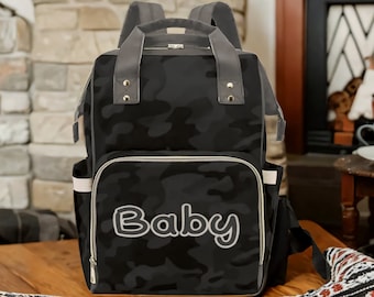 Personalized Diaper Bag Camouflage For Boys Waterproof Backpack Mommy Bag Baby Shower Gift Backpack Camo Diaper Bag Custom Baby Diaper Bag