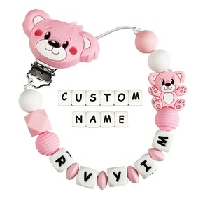 Aazon.co : Personalized Pacifier Clip With Nae For Baby Boys Girls
