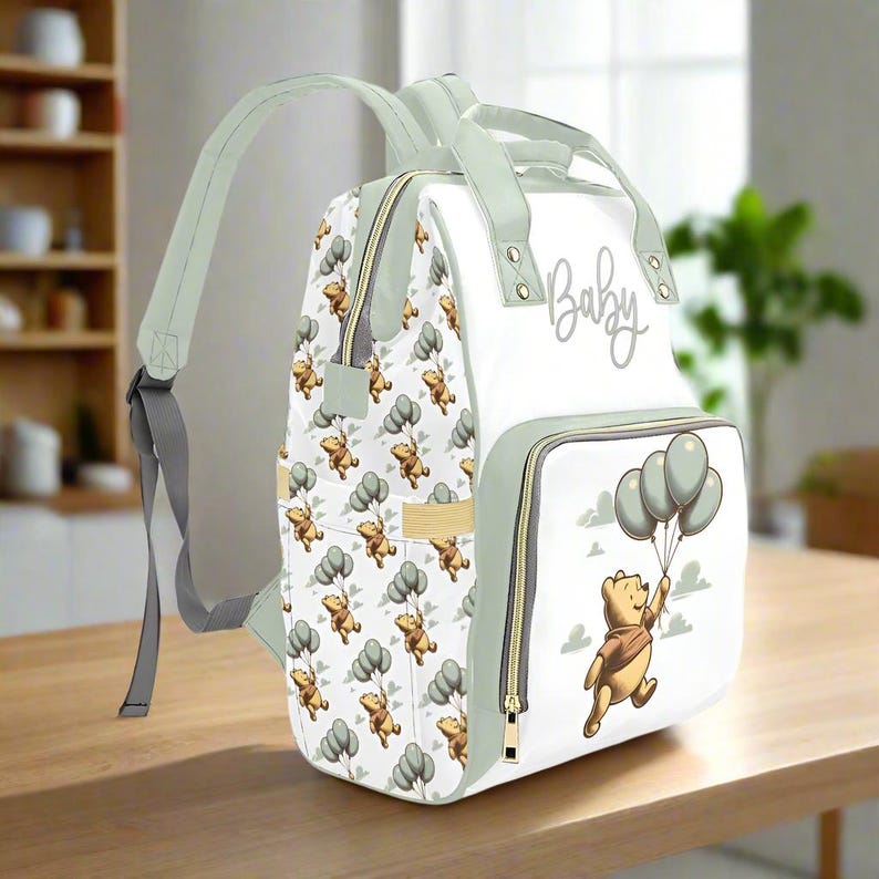 Winnie the Pooh Balloons Baby Bag