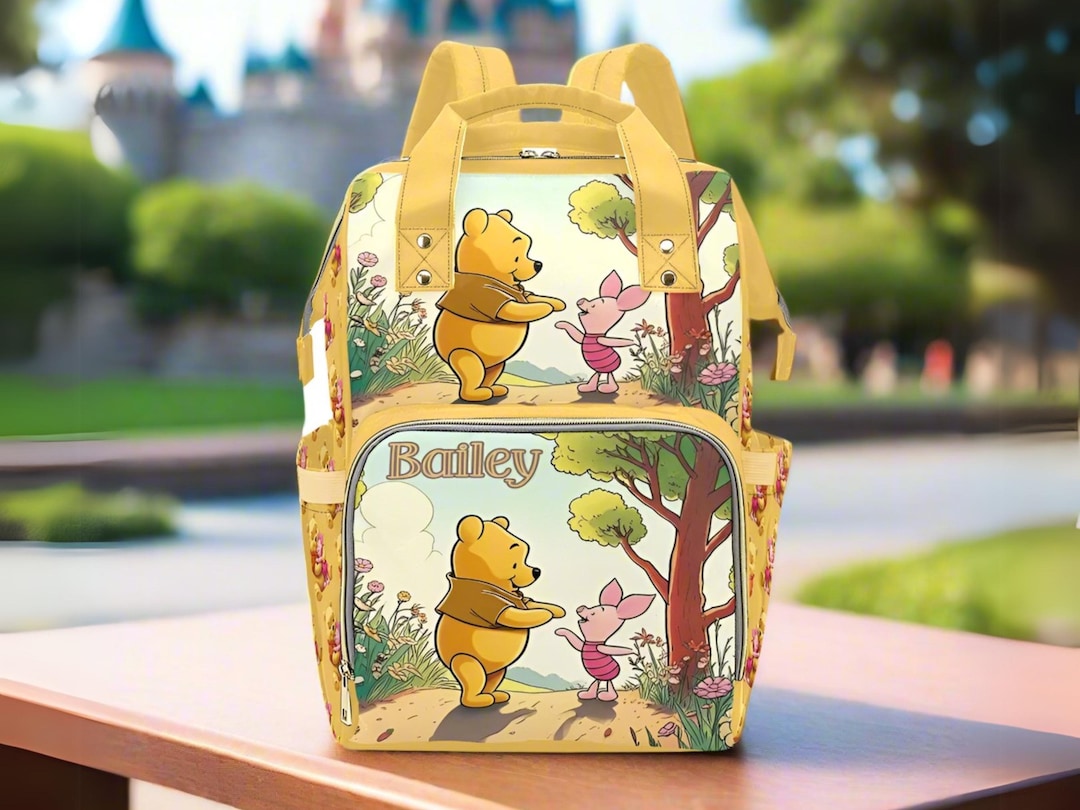 Winnie the Pooh and Piglet Personalized Diaper Bag Backpack Colorful ...